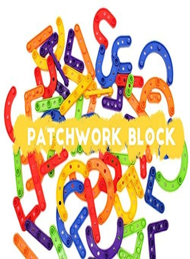 PULSBERY Plastic UC Smart Patchwork Building Blocks - 100Pcs, Multicolor Bulk Plastic Educational Stacking Counting Interlocking Smart City Building Block for Indoor, Outdoor for Kids - Image 4